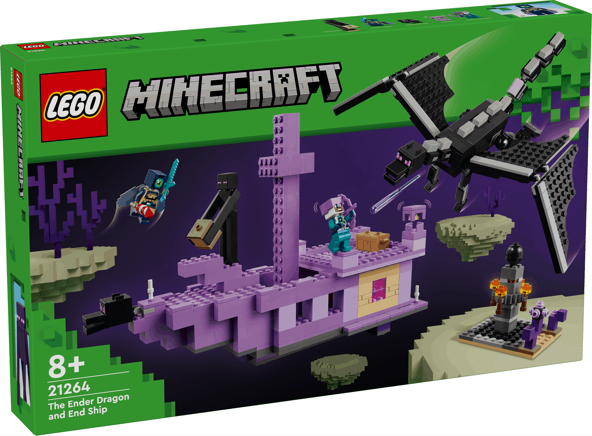 Lego Minecraft 21264 The Ender Dragon and End Ship for Ages 8 and Up