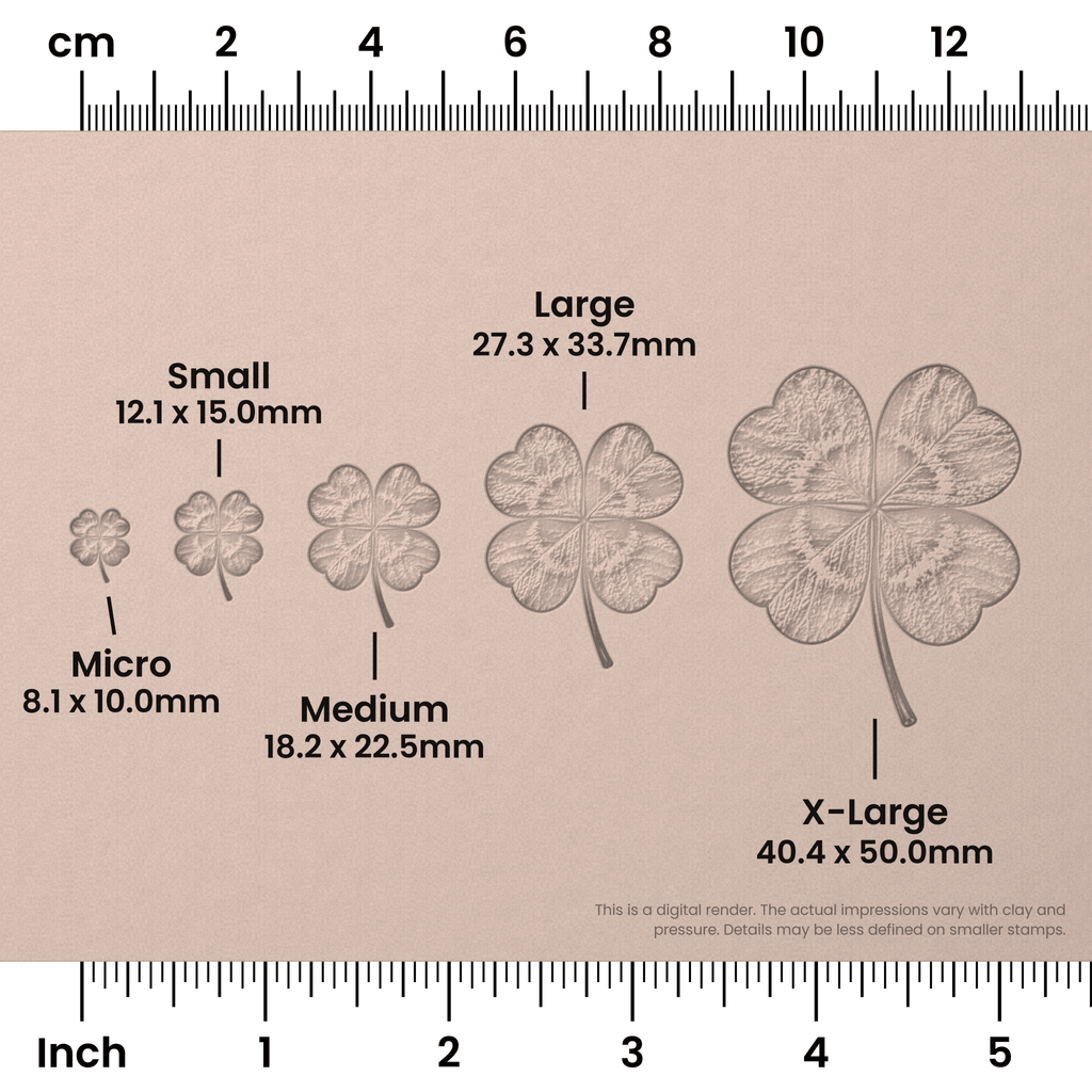 4-Leafed Clover Stamps - Photo Textured
