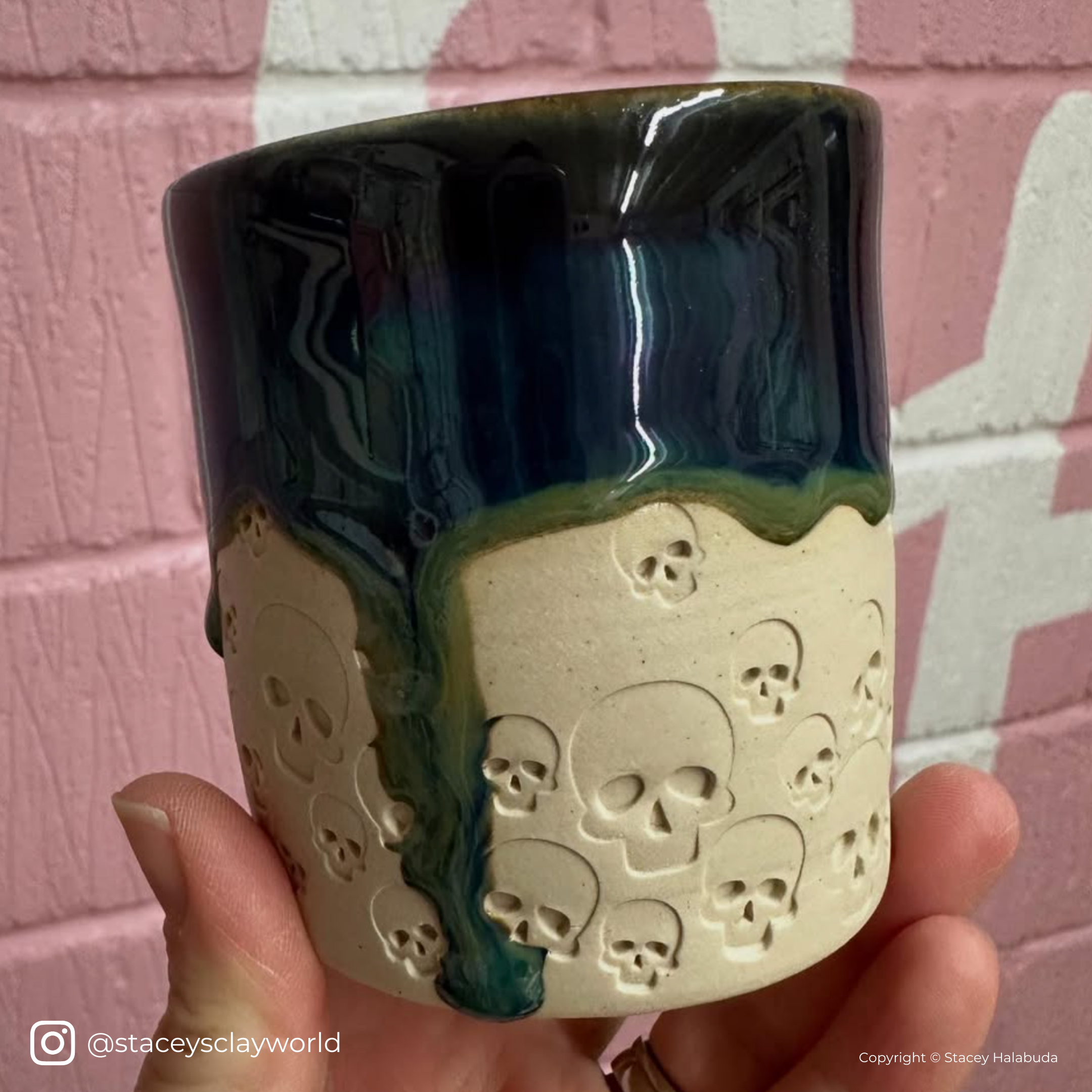 Halloween Human Skull Stamps