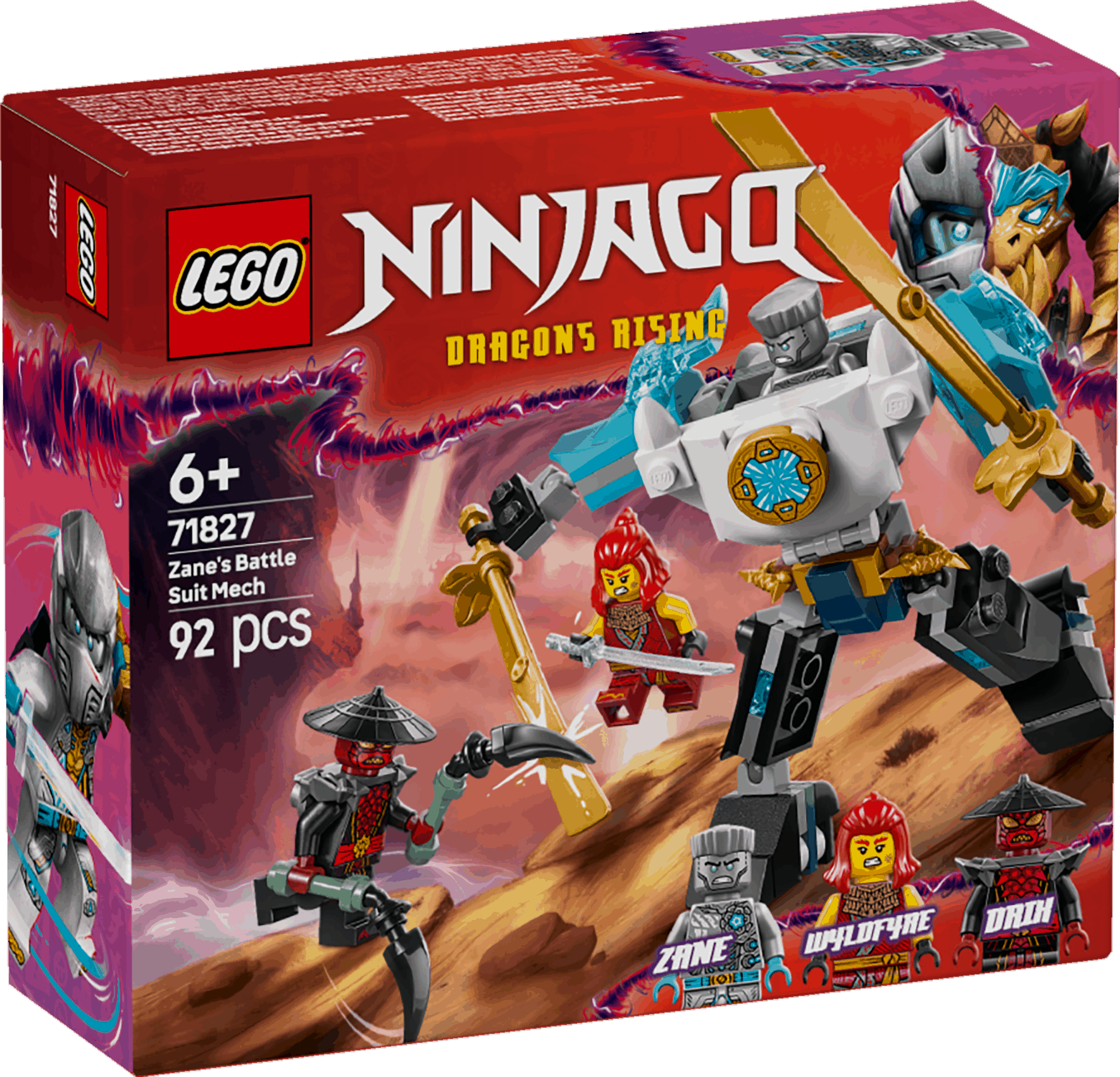 Lego Ninjago 71827 Zane's Battle Suit Mech Playset for Ages 6 and Up