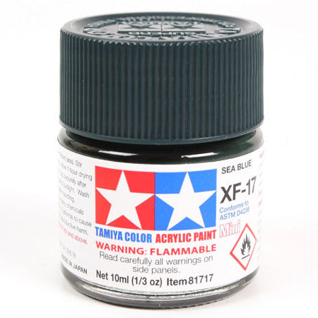Tamiya Acrylic Paint Mini XF-17 Sea Blue