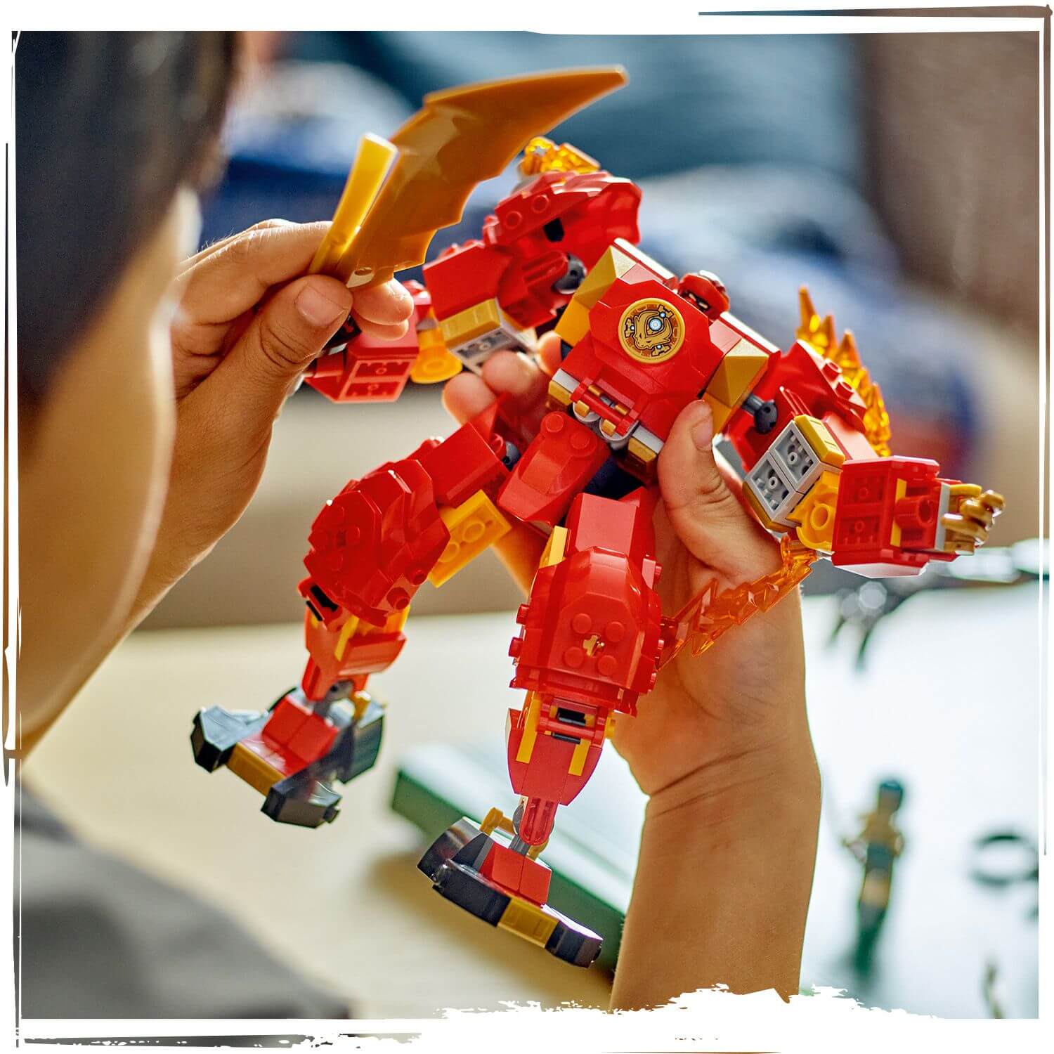 Lego Ninjago 71808 Kai's Elemental Fire Mech Playset for Ages 7 and Up