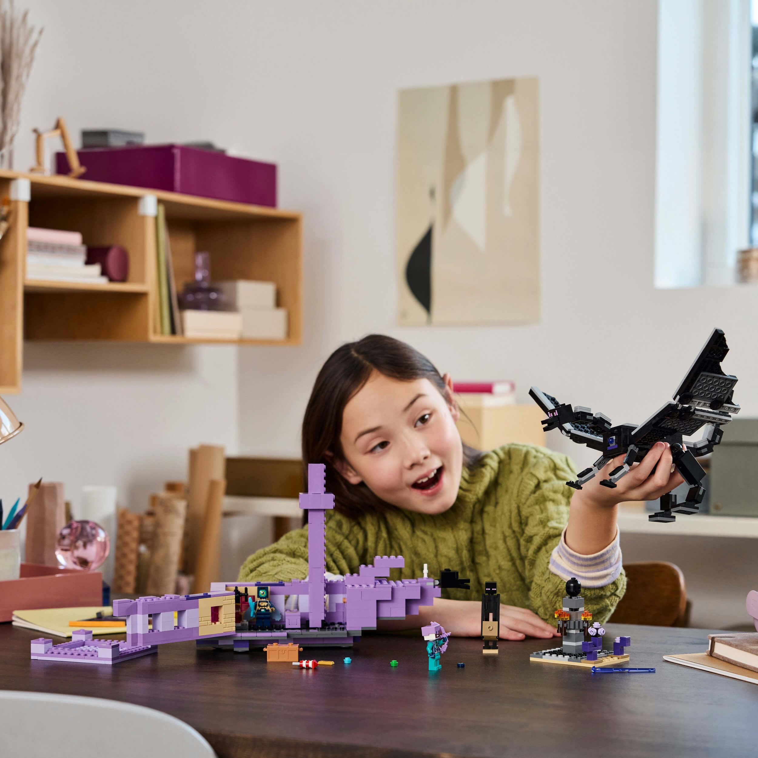 Lego Minecraft 21264 The Ender Dragon and End Ship for Ages 8 and Up