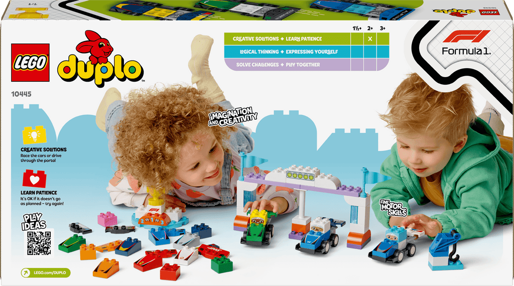 Lego Duplo 10445 F1 Team Race Cars & Drivers for Toddlers Ages 2 & Up