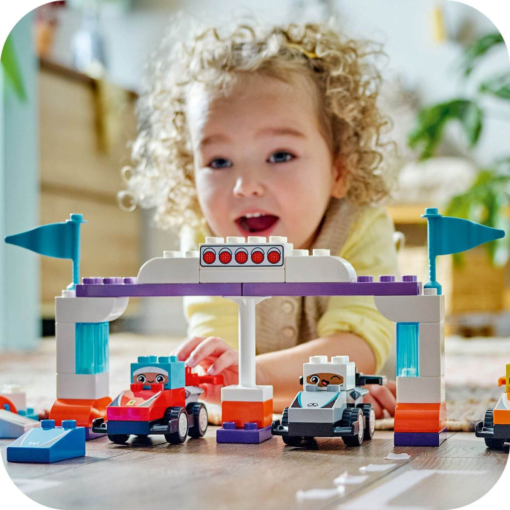 Lego Duplo 10445 F1 Team Race Cars & Drivers for Toddlers Ages 2 & Up