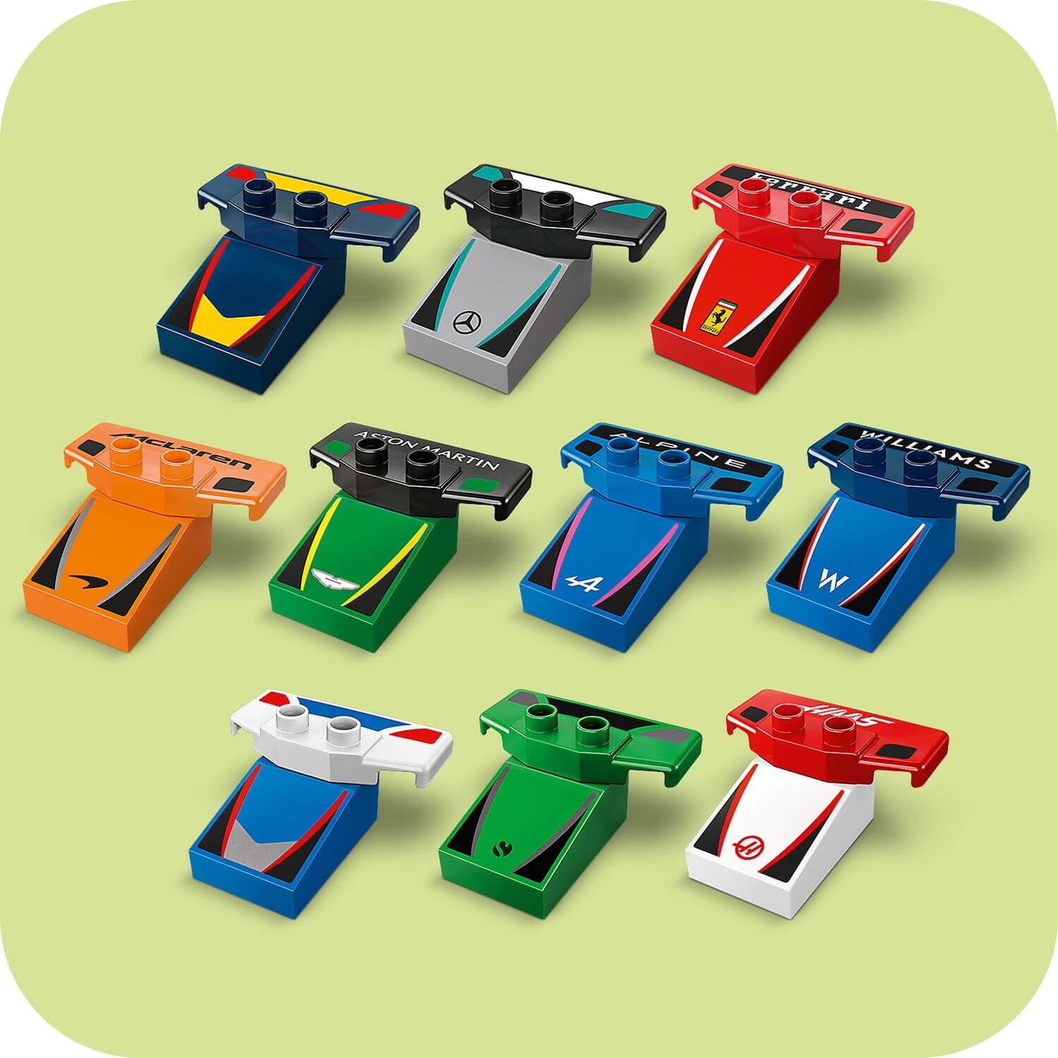 Lego Duplo 10445 F1 Team Race Cars & Drivers for Toddlers Ages 2 & Up