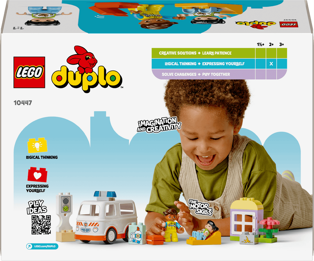 Lego Duplo 10447 Ambulance & Driver Playset for Toddlers Ages 2 and Up