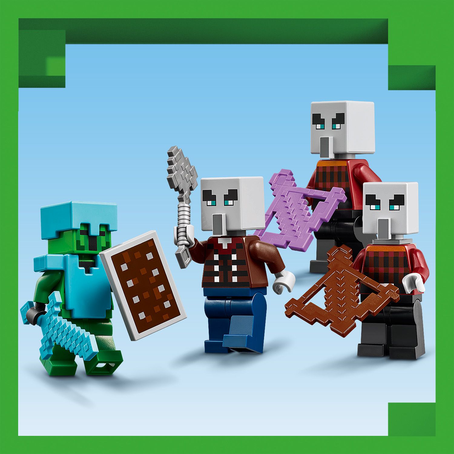 Lego Minecraft 21267 The Illager Desert Patrol Playset for Ages 7 & Up