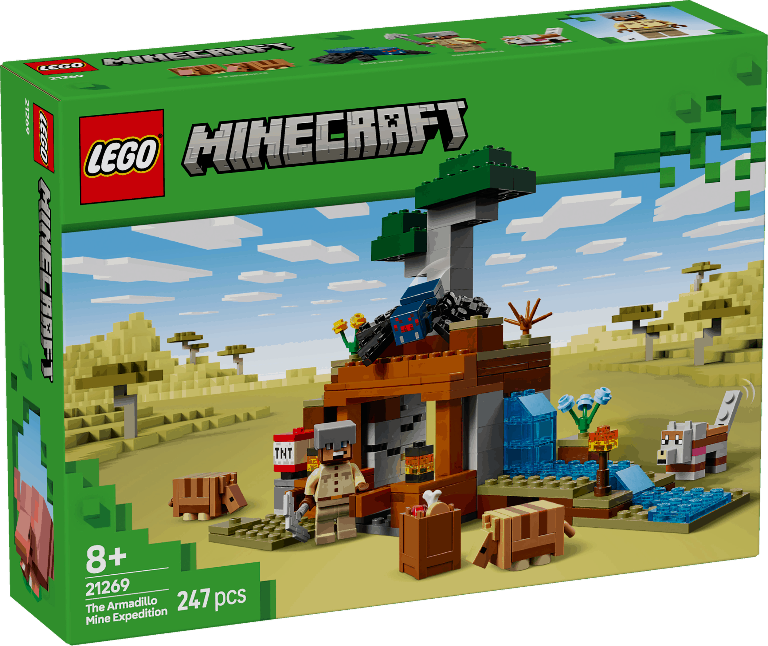 Lego Minecraft 21269 The Armadillo Mine Expedition Playset for Ages 8+