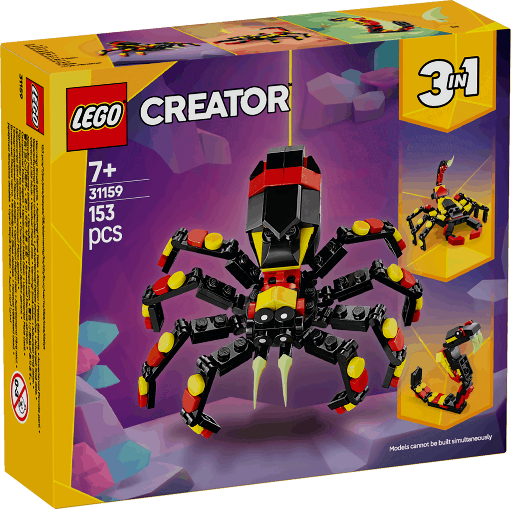 Lego Creator 3 in 1 31159 Wild Animals: Surprising Spider for Ages 7+