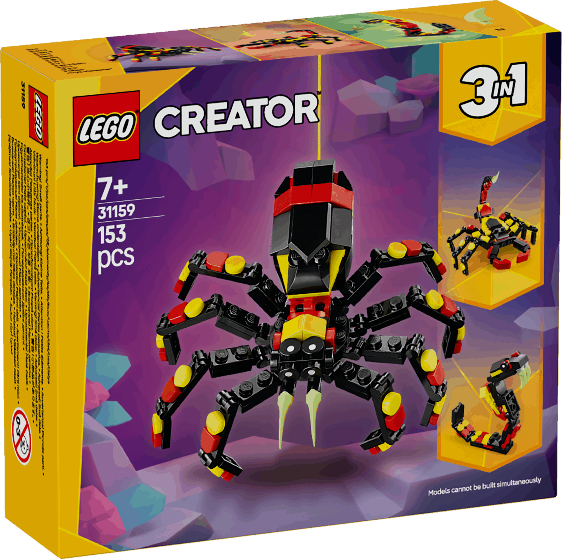 Lego Creator 3 in 1 31159 Wild Animals: Surprising Spider for Ages 7+