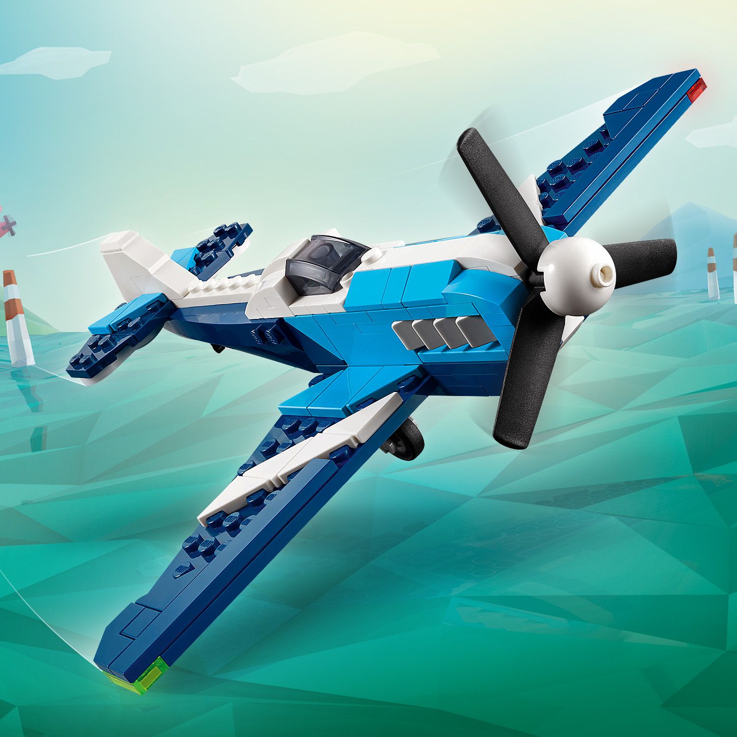 Lego Creator 3 in 1 31160 Aircraft: Race Plane Playset for Ages 7 & Up