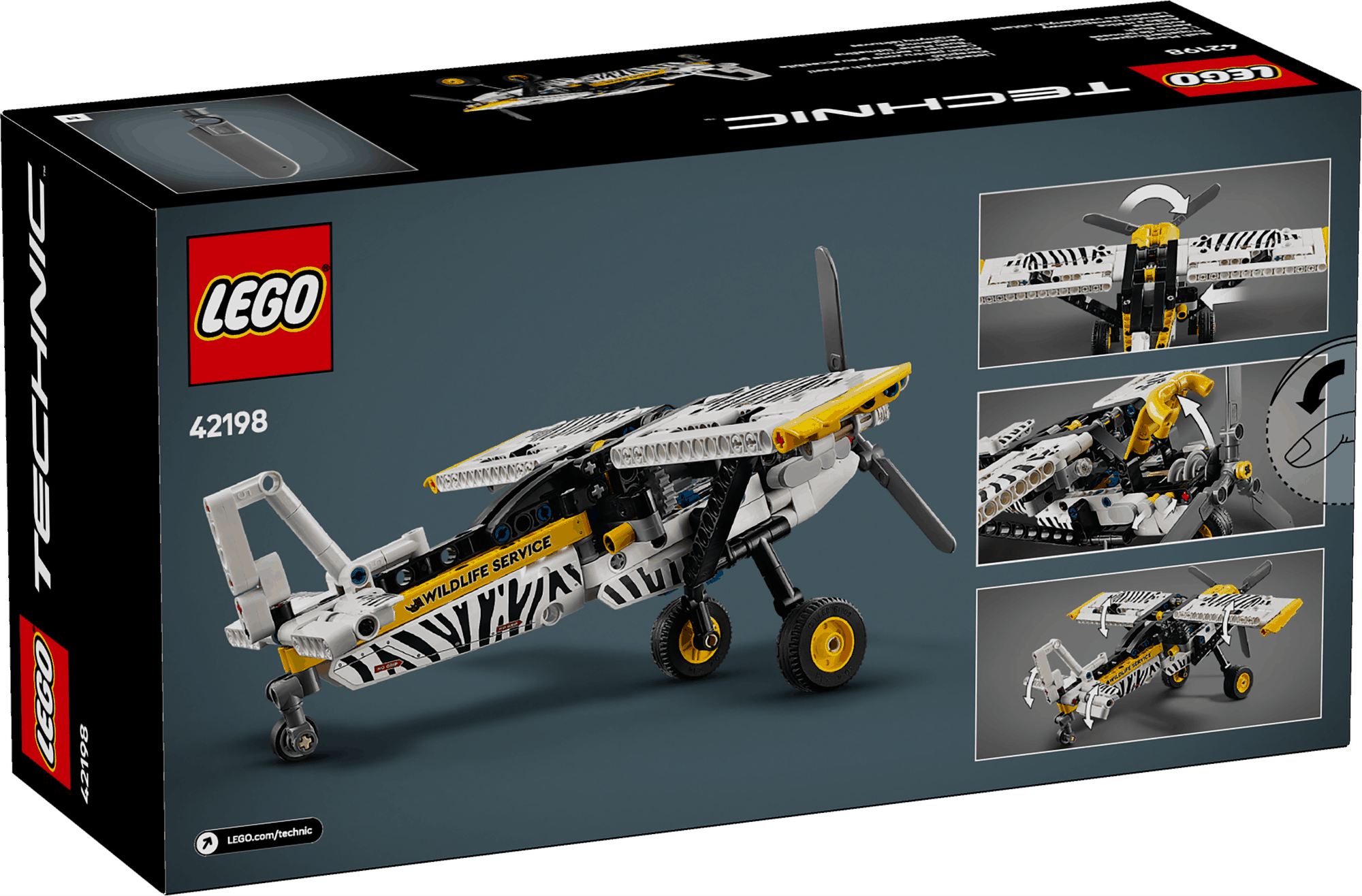 Lego Technic 42198 Bush Plane Buildable Toy Playset for Ages 8 and Up