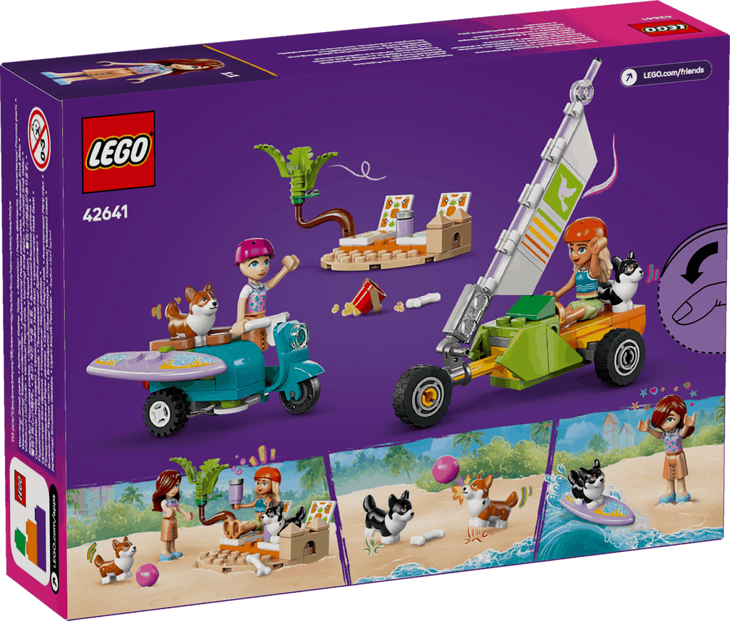 Lego Friends 42641 Surfing Dogs & Scooter Adventure Playset for Age 6+