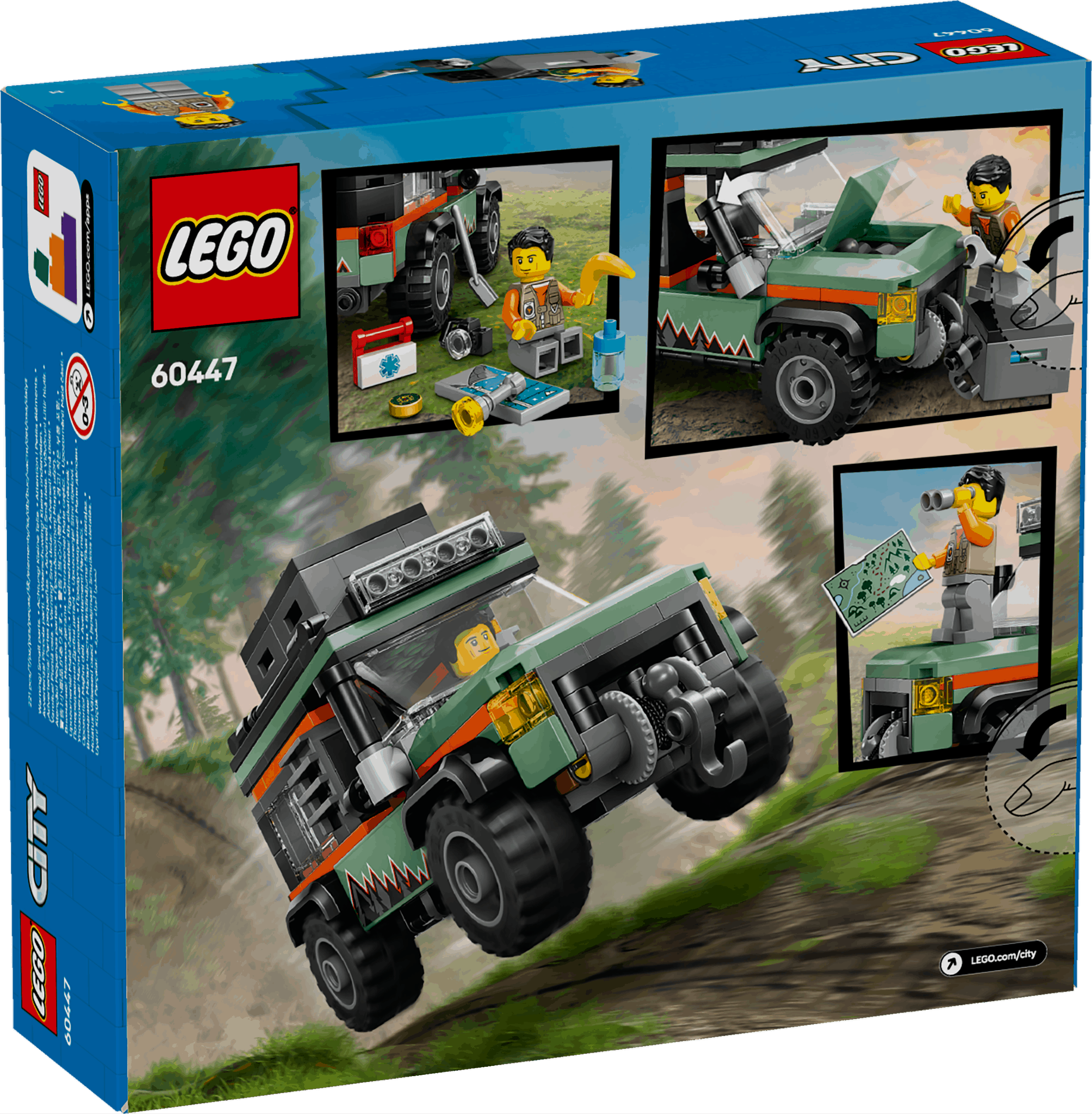 Lego City 60447 Off-Road 4x4 Mountain Truck Playset for Ages 6 and Up