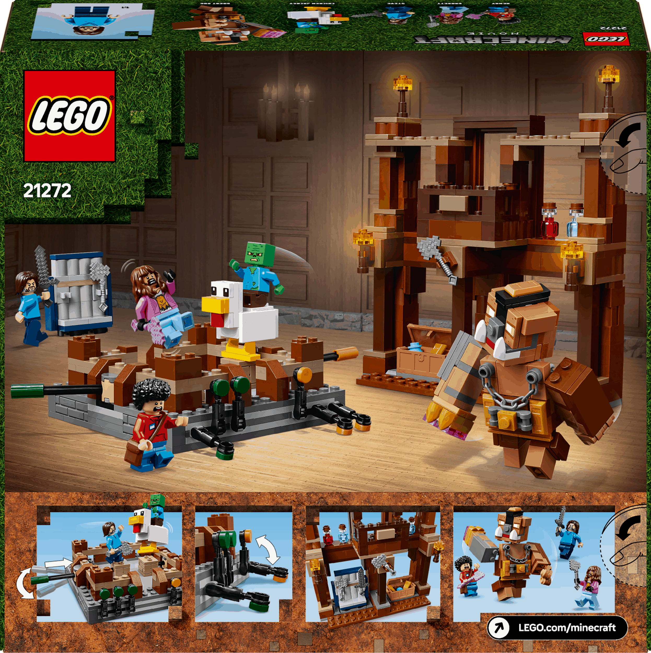 Lego Minecraft Movie 21272 Woodland Mansion Fighting Ring for Ages 10+