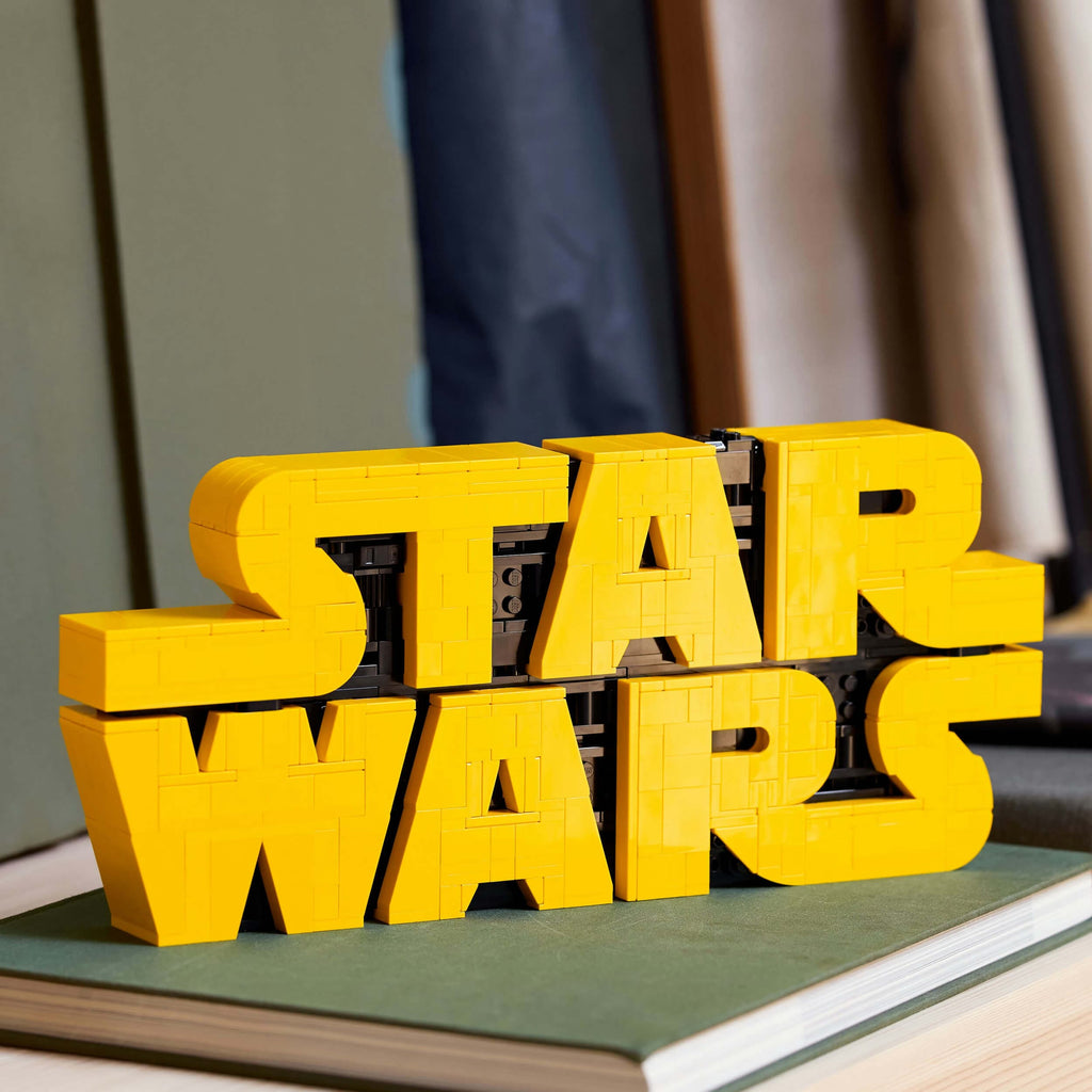 Lego Star Wars 75407 Brick-Built Star Wars Logo for Adults Ages 18+