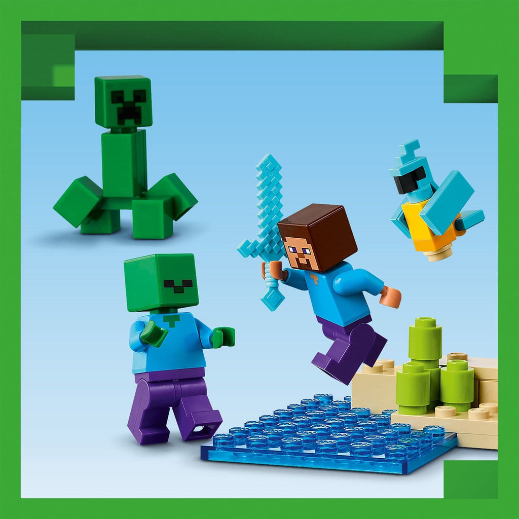 Lego Minecraft 21275 The TNT Jungle House Playset for Ages 8 and Up