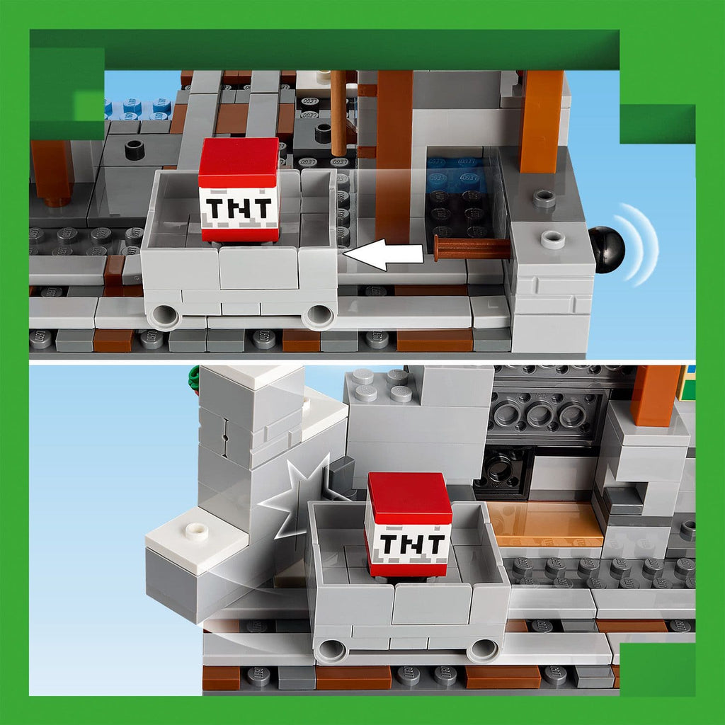 Lego Minecraft 21277 The Pickaxe Mine Buildable Playset for Age 8 & Up