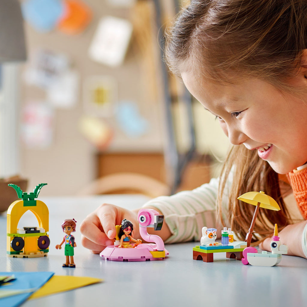 Lego Friends 42658 Unicorn & Flamingo Pool Party Set for Ages 5 and Up