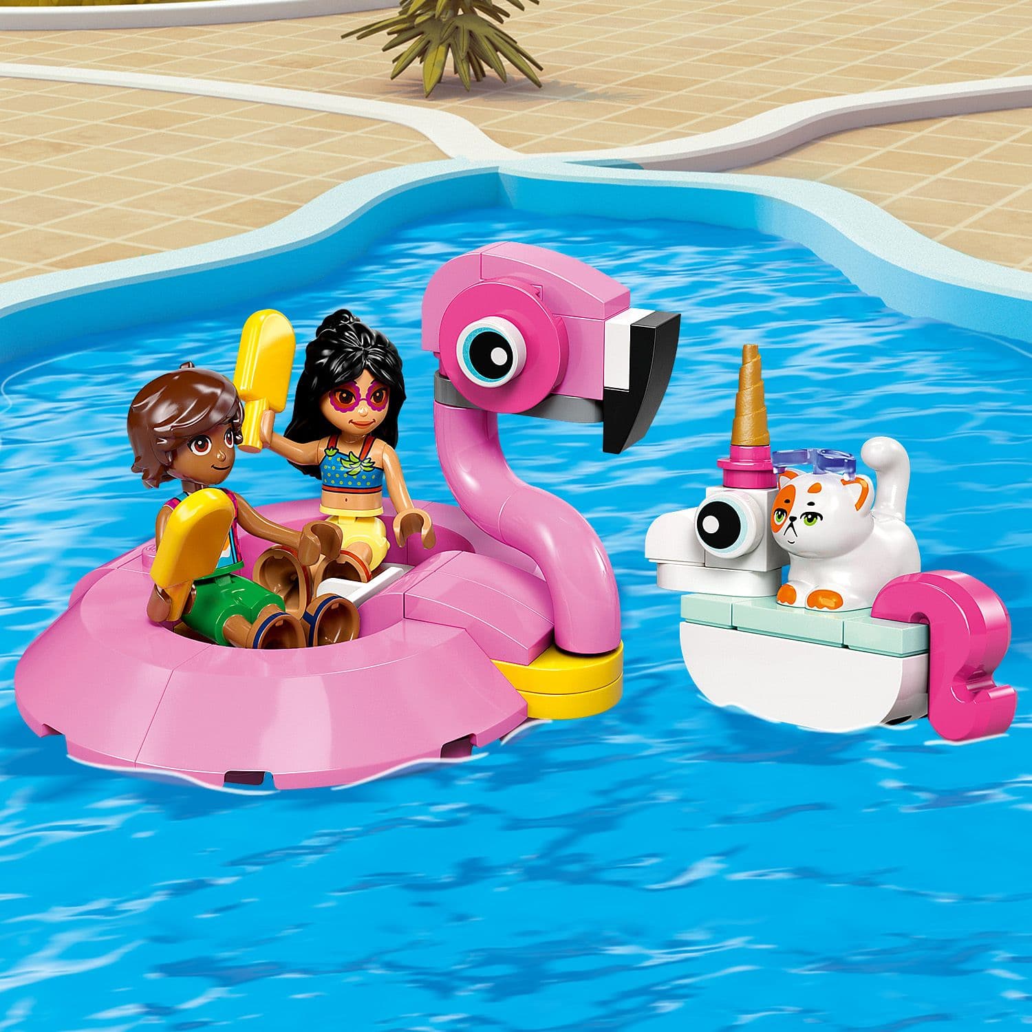 Lego Friends 42658 Unicorn & Flamingo Pool Party Set for Ages 5 and Up