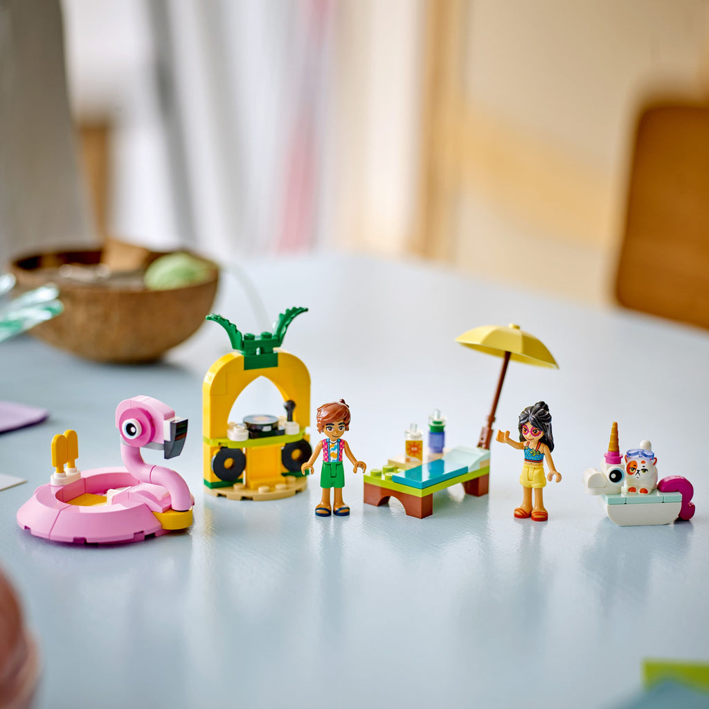 Lego Friends 42658 Unicorn & Flamingo Pool Party Set for Ages 5 and Up