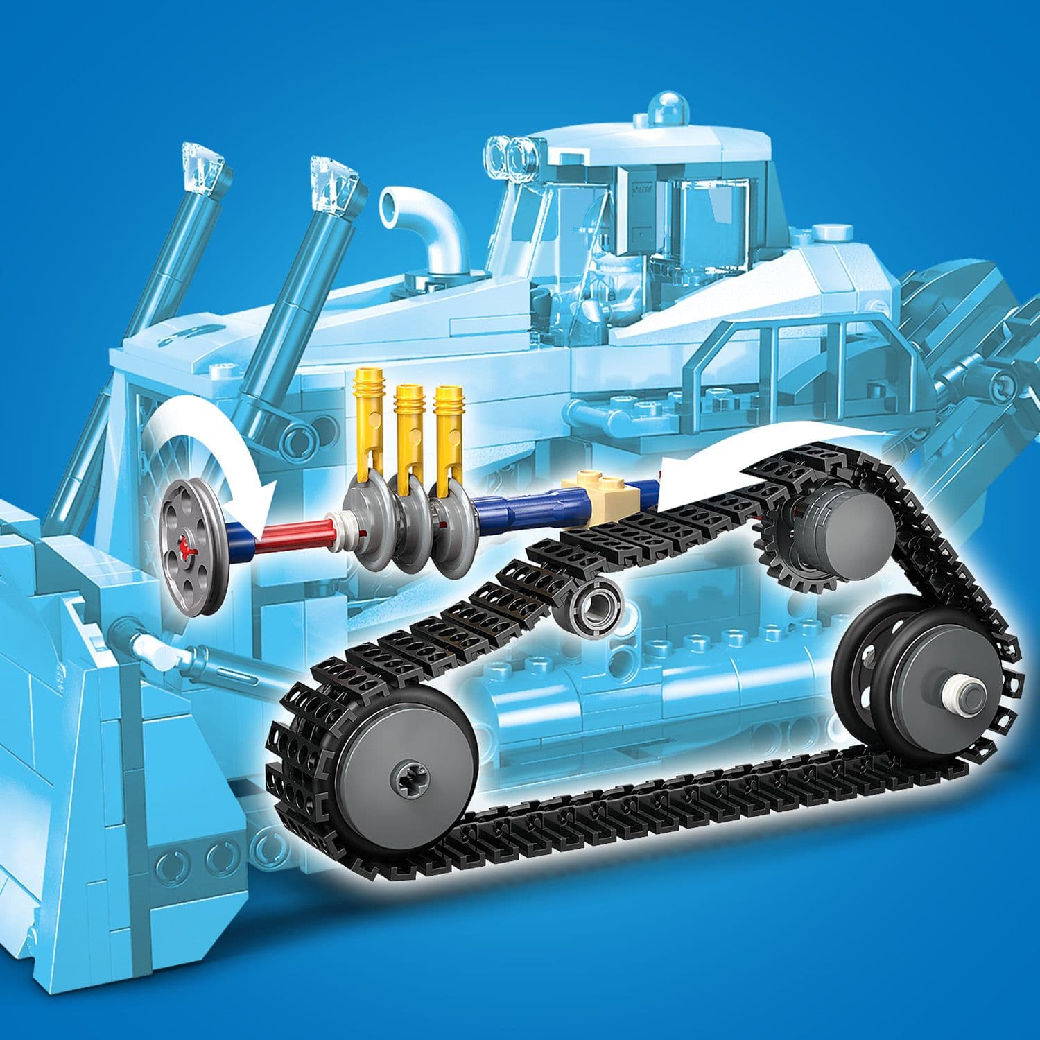 Lego City Big Vehicles 60466 Yellow Bulldozer Playset for Ages 8 & Up