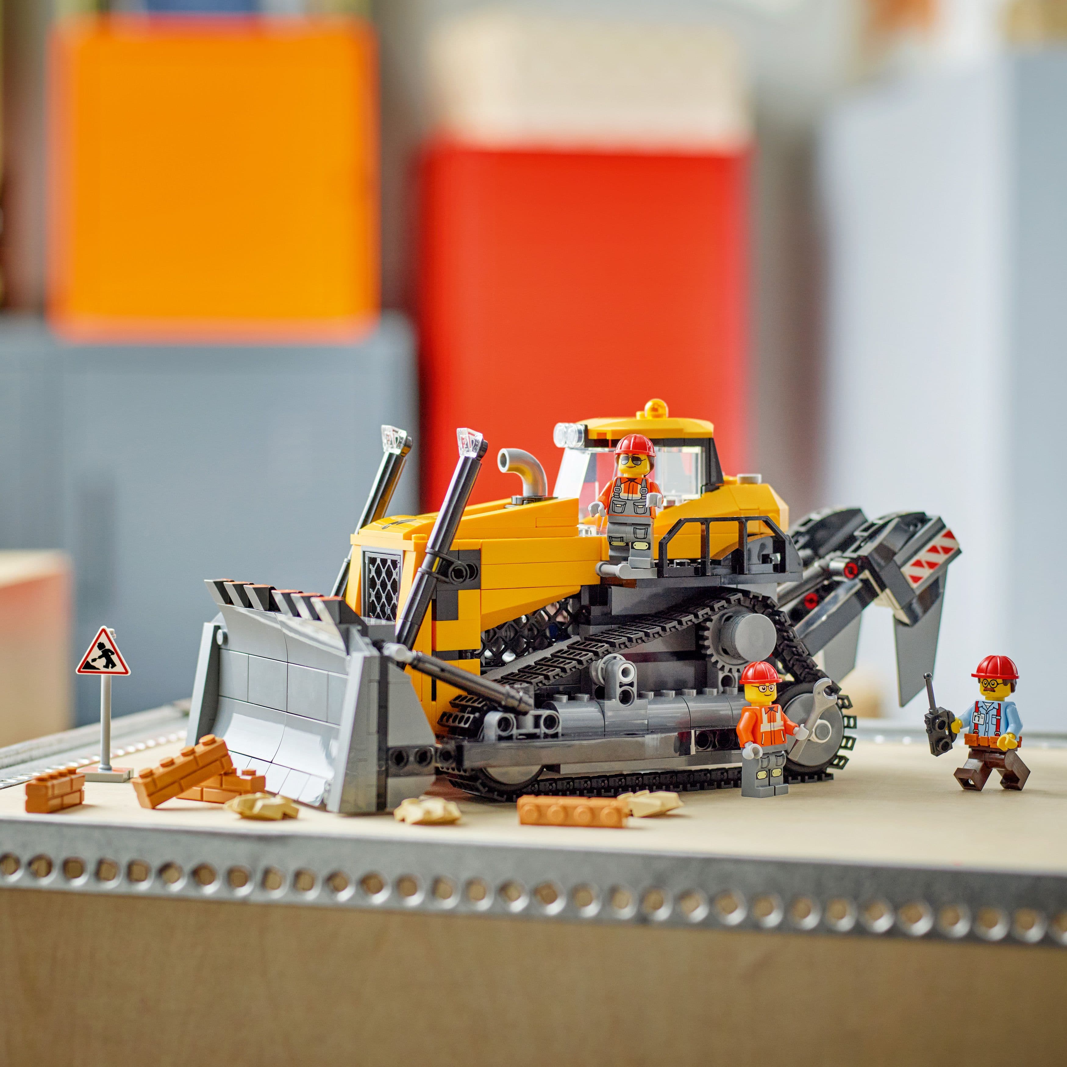 Lego City Big Vehicles 60466 Yellow Bulldozer Playset for Ages 8 & Up