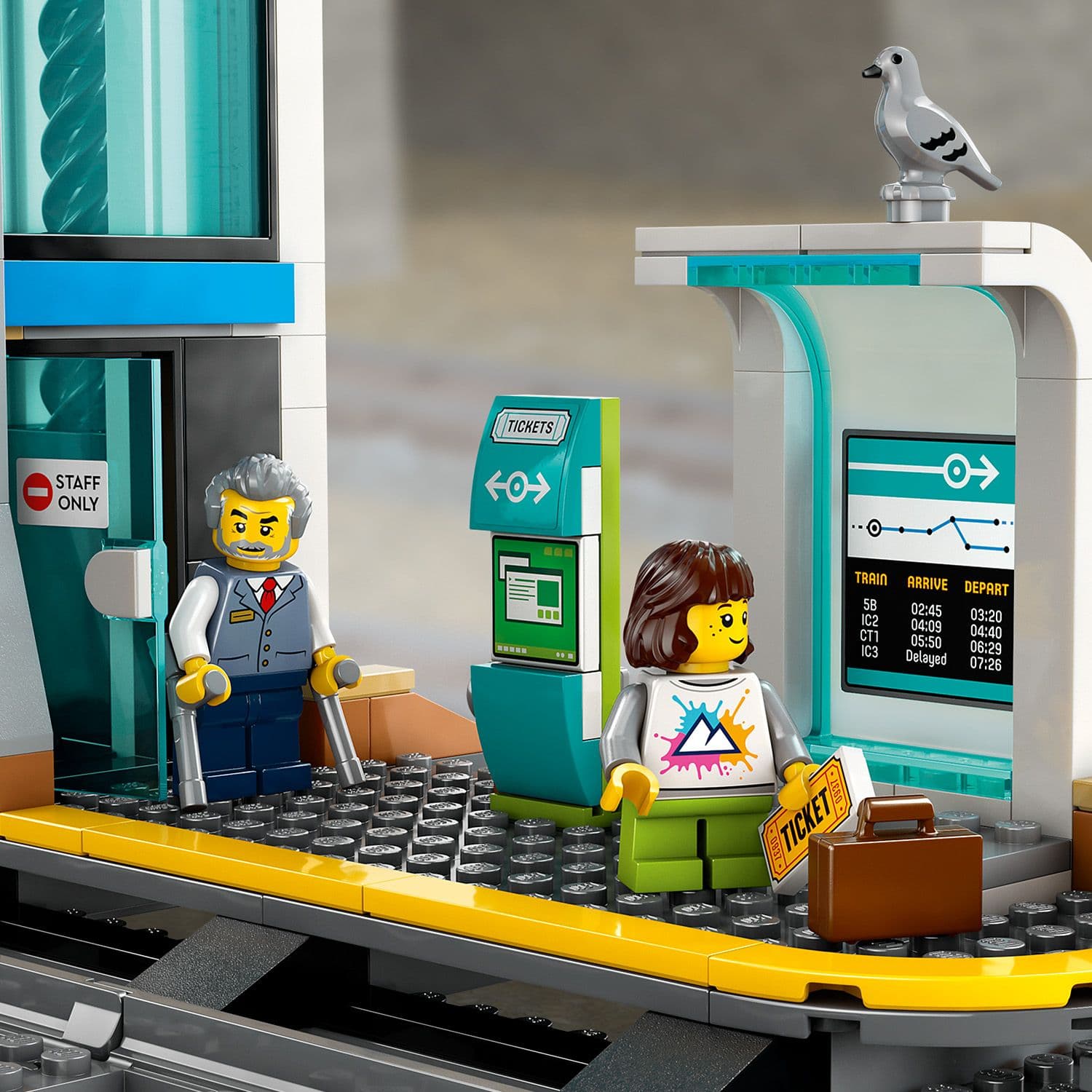 Lego City Trains 60469 Central Train Station Playset for Ages 7 and Up