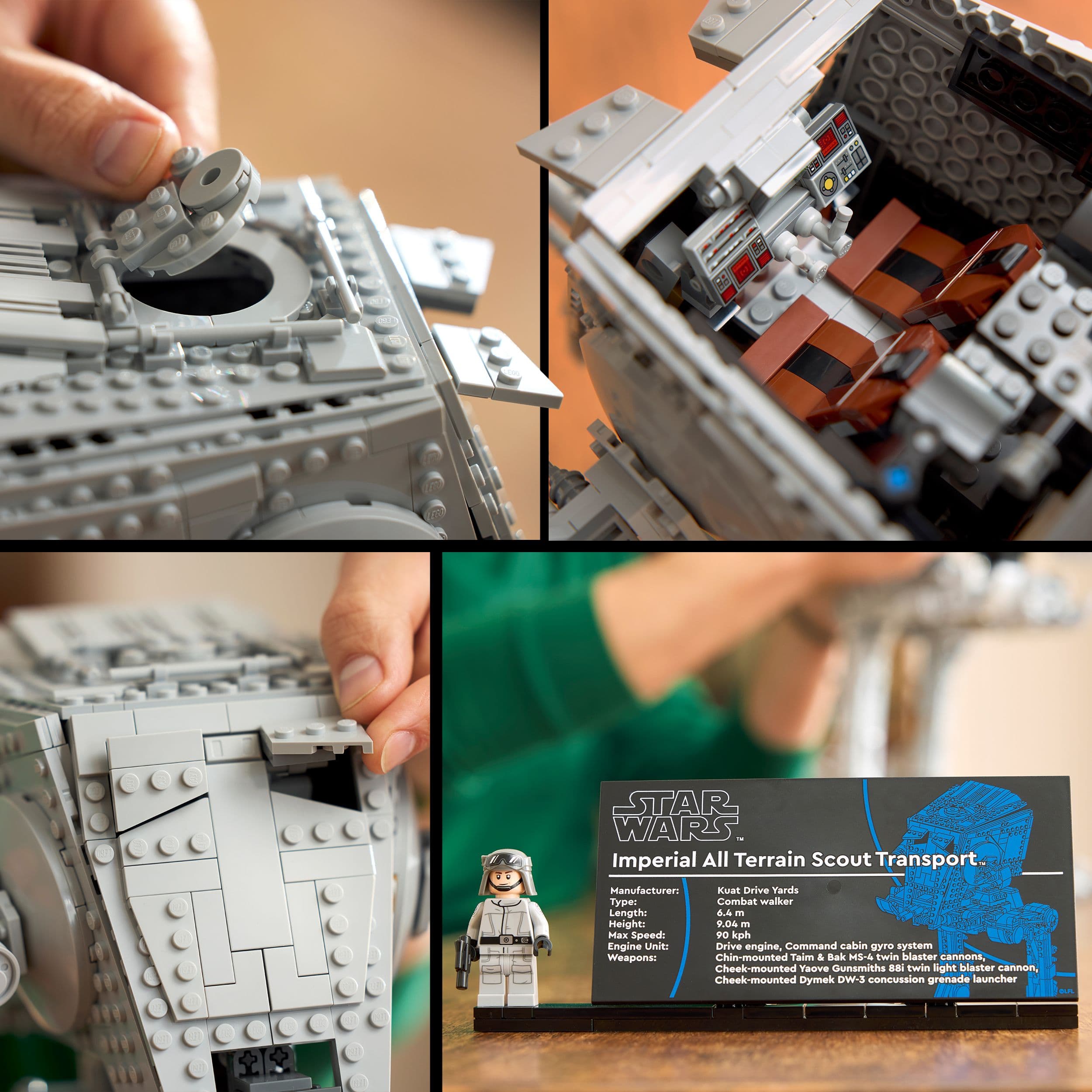 Lego Star Wars 75417 AT-ST Walker Buildable Collectable for Ages 18+