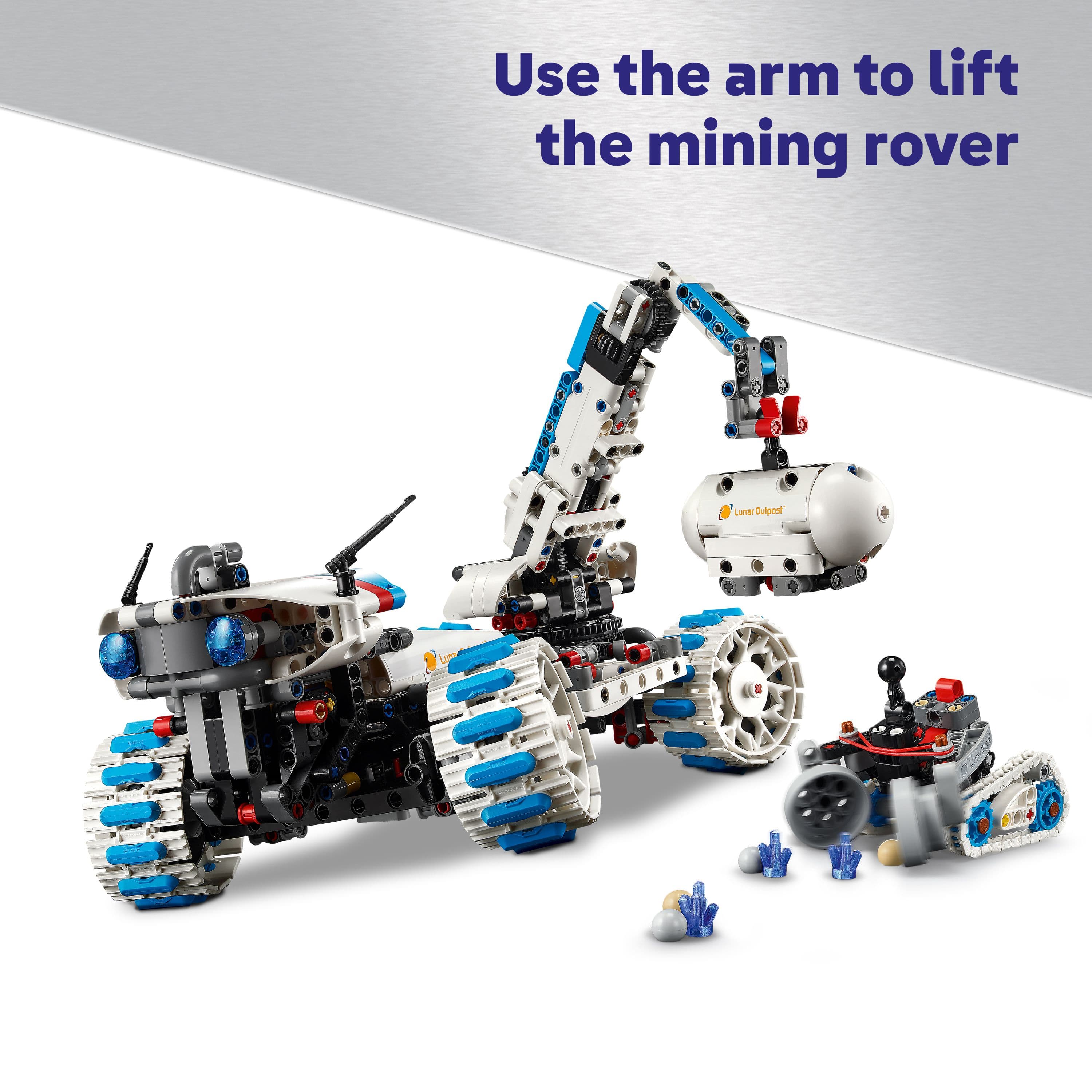 Lego Technic 42211 Lunar Outpost Moon Rover Space Vehicle for Ages 10+