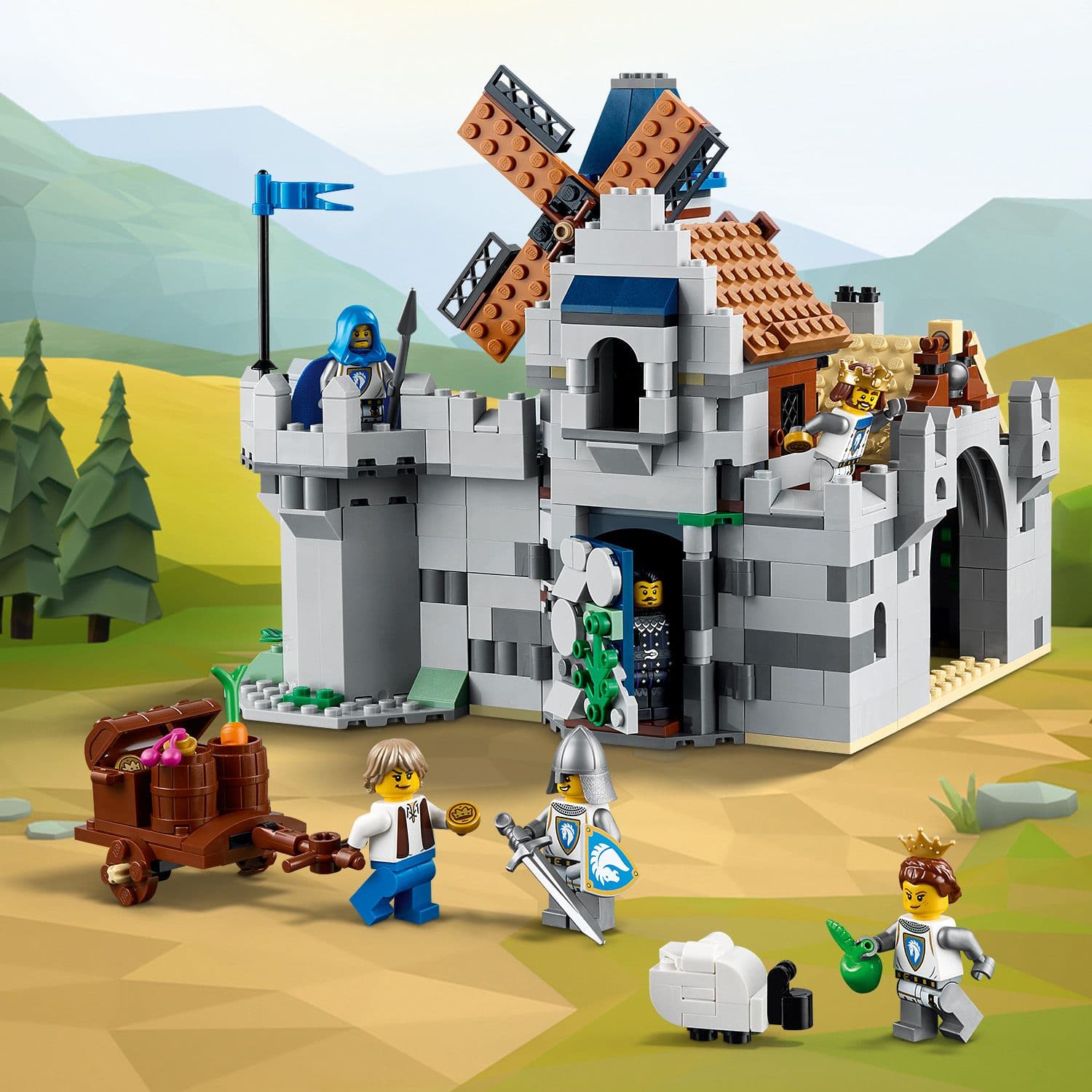 Lego Creator 3 in 1 31168 Medieval Horse Knight Castle for Ages 9 & Up