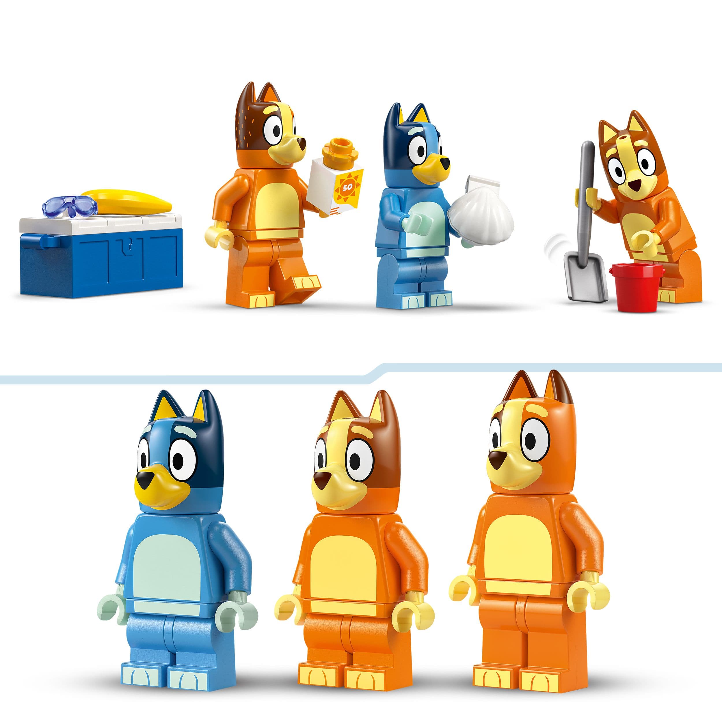 Lego Bluey 11202 Bluey's Beach & Family Car Trip for Children Ages 4+