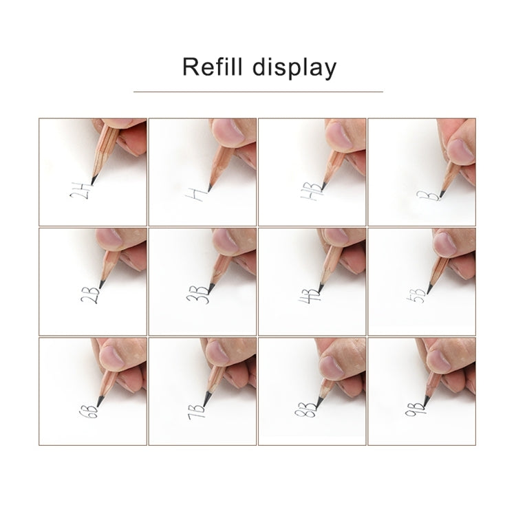 12pcs Drawing Writing Sketch Wooden Pencil Pre-sharpened HB Art Graphite Pencils, HB