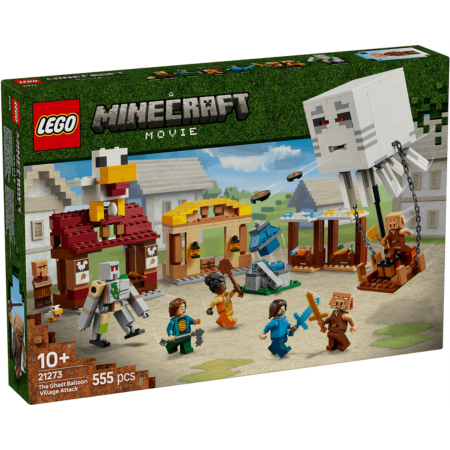Lego Minecraft Movie 21273 The Ghast Balloon Village Attack Ages 10+