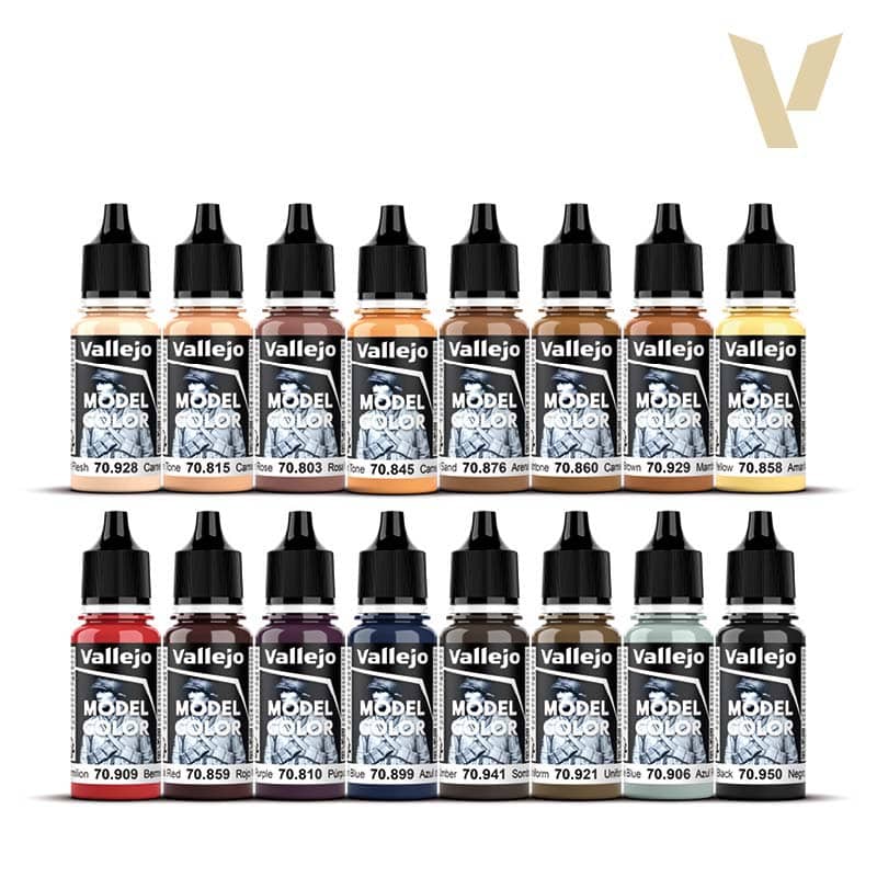 Vallejo Model Color Face & Skin Tones Set (x16)