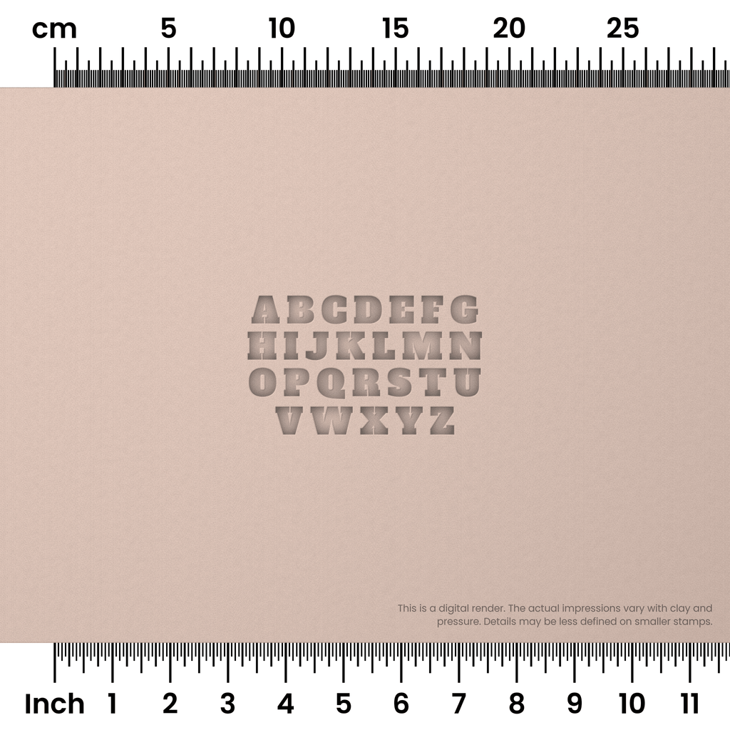 Alfa Slab One | All Caps | Alphabet Stamp Sets
