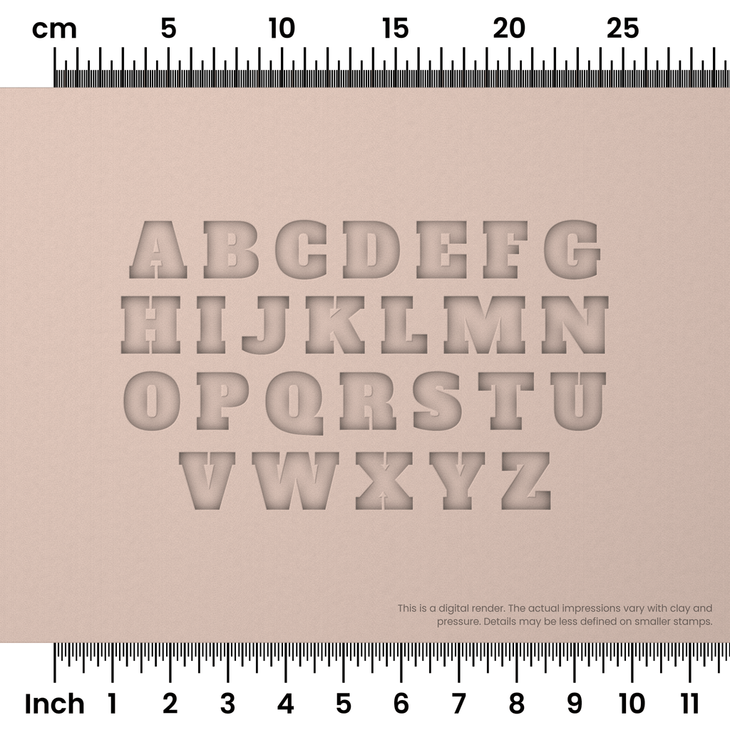 Alfa Slab One | All Caps | Alphabet Stamp Sets