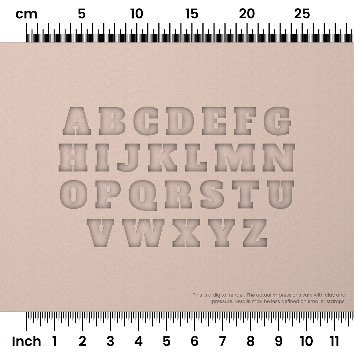 Alfa Slab One | All Caps | Alphabet Stamp Sets