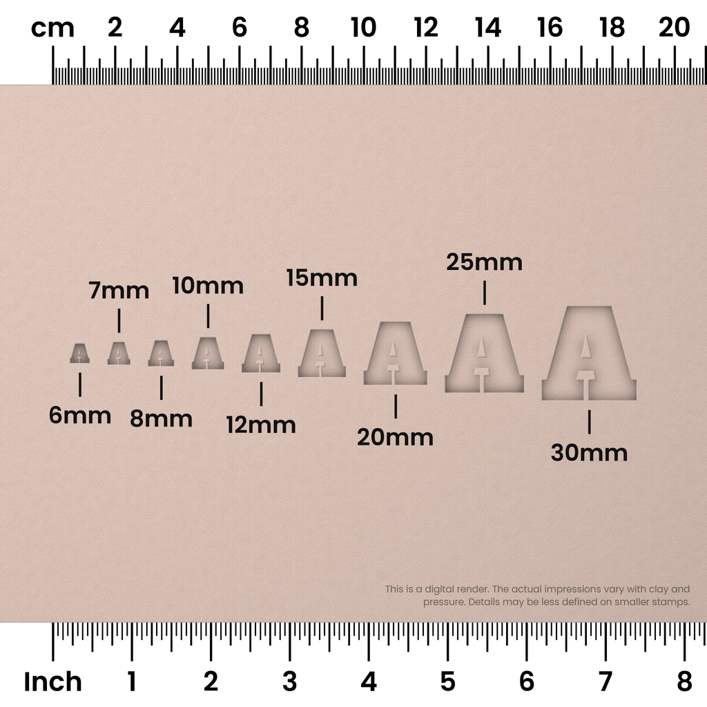 Alfa Slab One | All Caps | Alphabet Stamp Sets