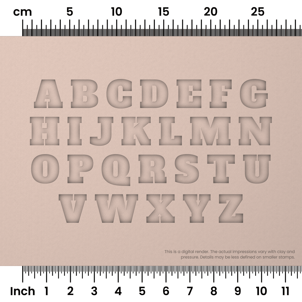 Alfa Slab One | All Caps | Alphabet Stamp Sets
