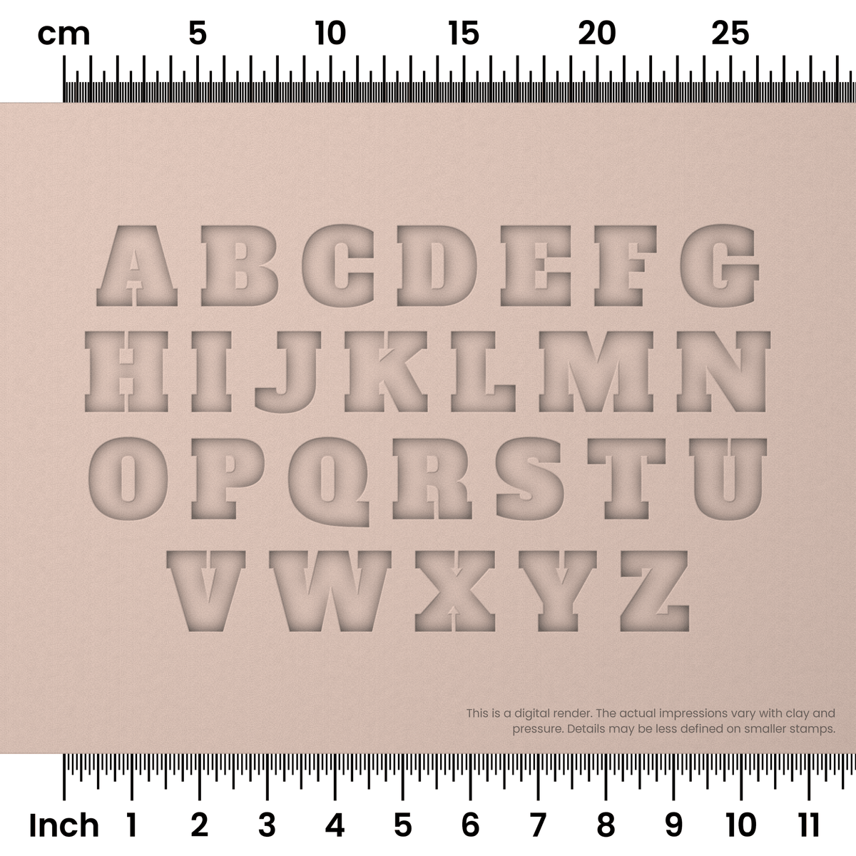 Alfa Slab One | All Caps | Alphabet Stamp Sets