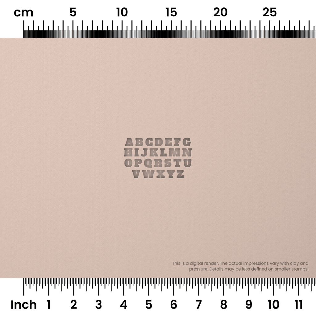 Alfa Slab One | All Caps | Alphabet Stamp Sets