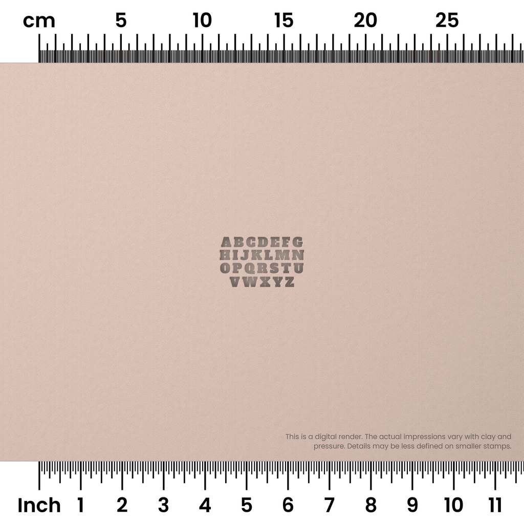 Alfa Slab One | All Caps | Alphabet Stamp Sets