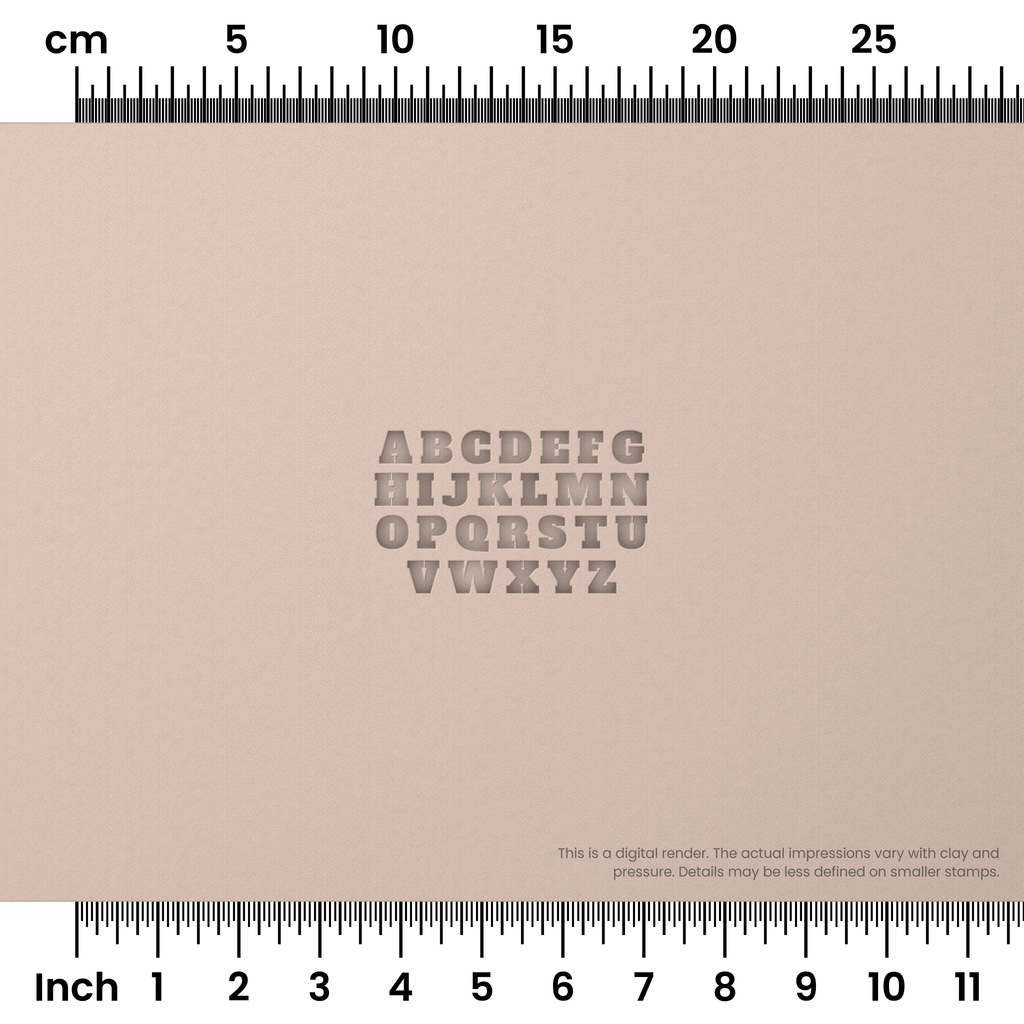 Alfa Slab One | All Caps | Alphabet Stamp Sets