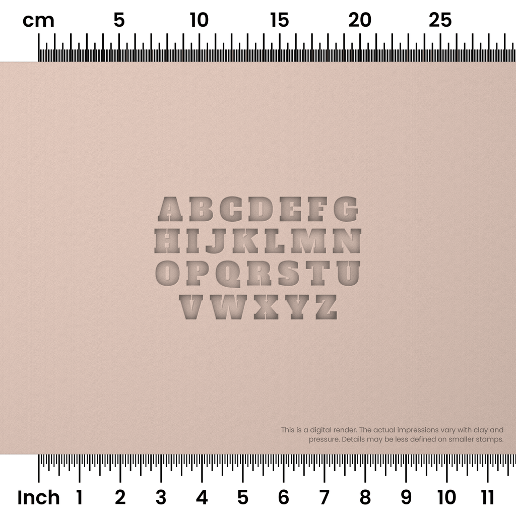 Alfa Slab One | All Caps | Alphabet Stamp Sets