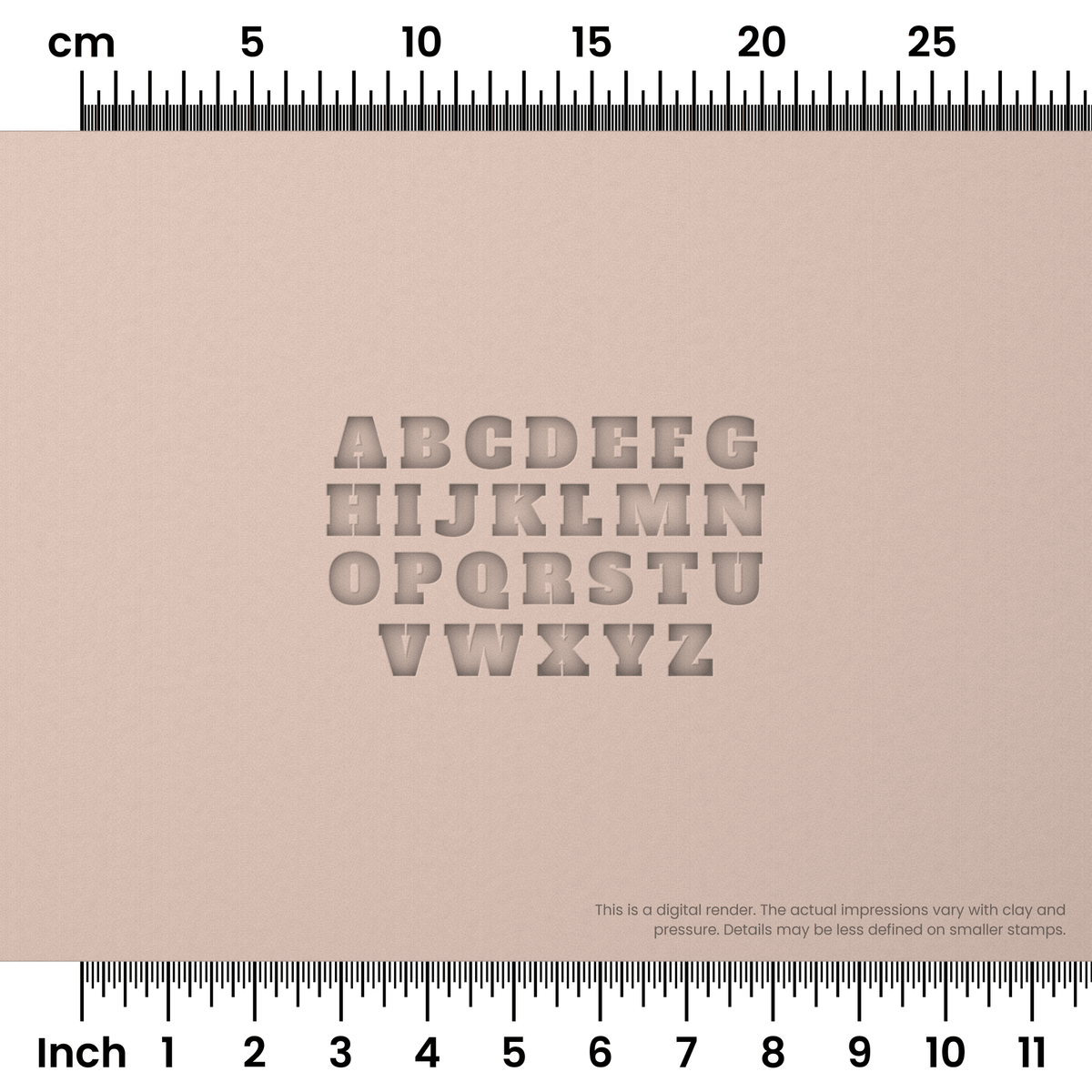 Alfa Slab One | All Caps | Alphabet Stamp Sets