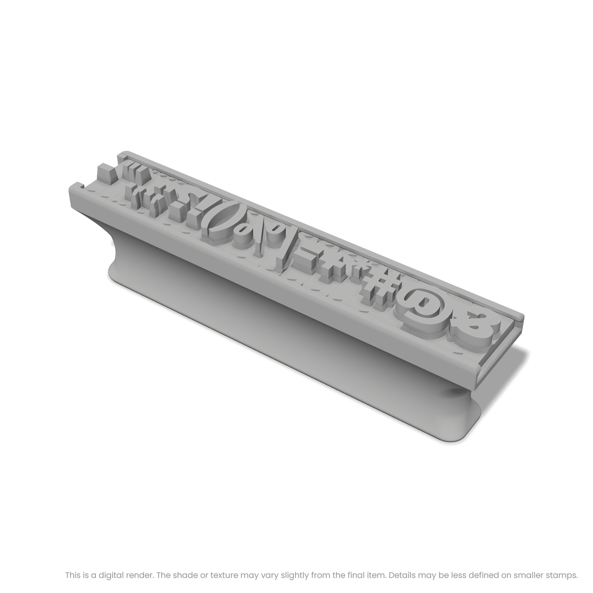 Alfa Slab One | Font Rail Stamp Sets | Letters, Numbers, and Symbols