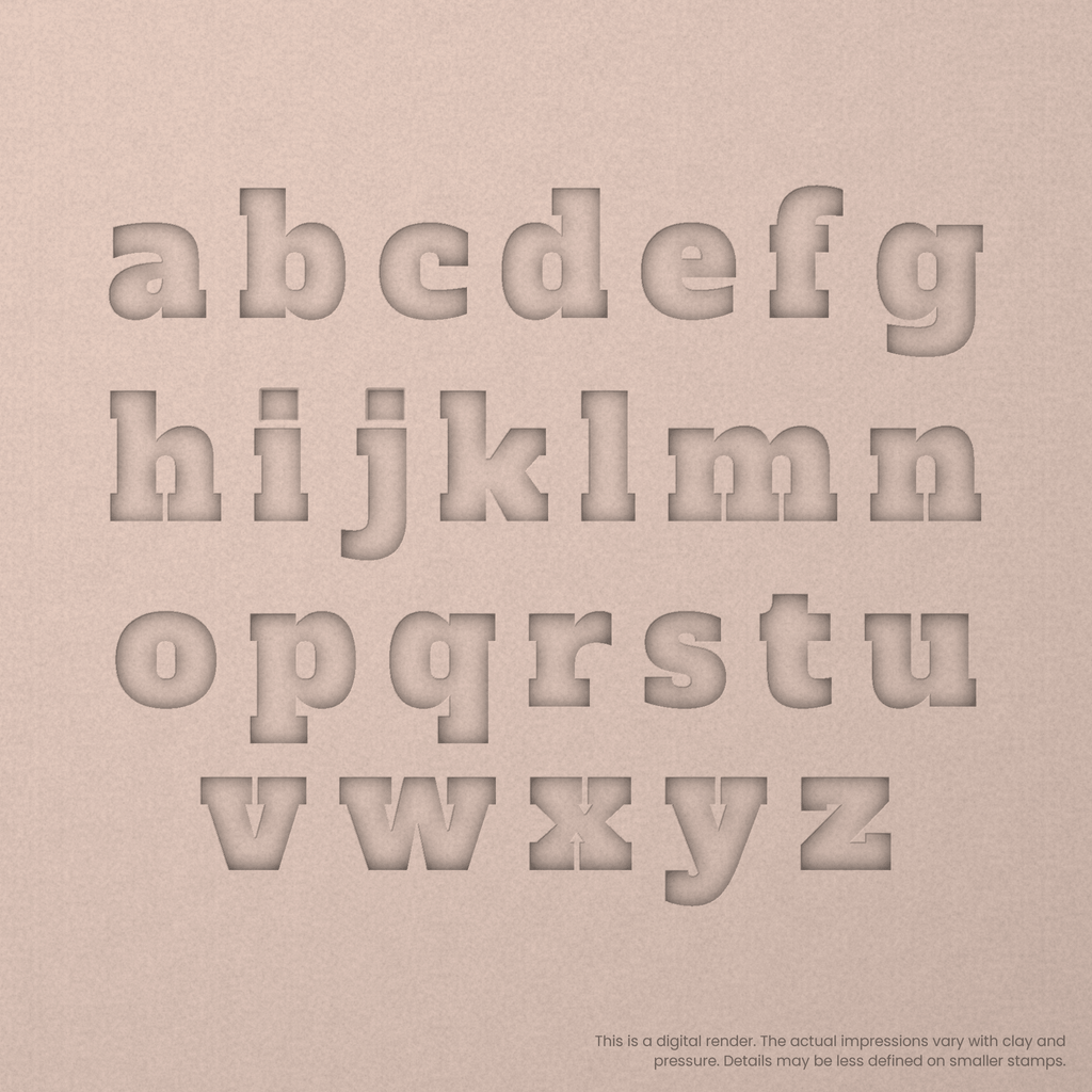 Alfa Slab One | Font Rail Stamp Sets | Letters, Numbers, and Symbols