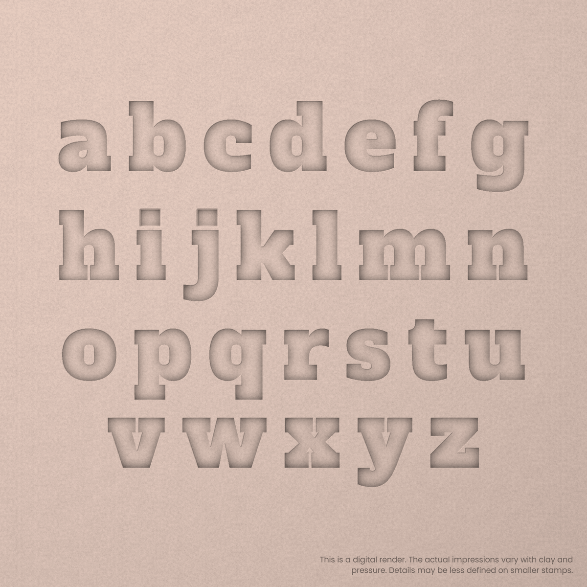 Alfa Slab One | Font Rail Stamp Sets | Letters, Numbers, and Symbols